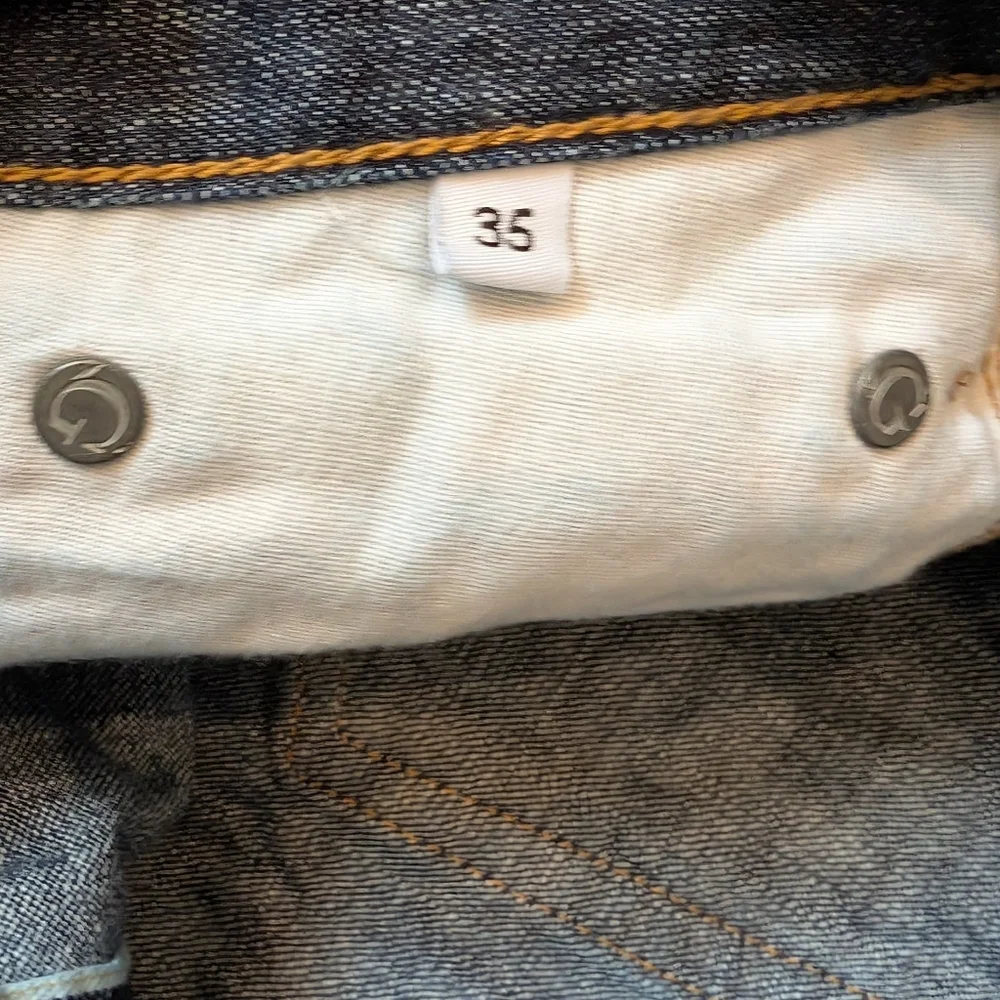 Gustin #37 Super Light Selvedge Denim Straight Jeans Men's Size 35 Made in USA - Picture 5 of 9